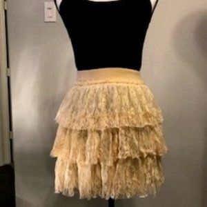 Cream Colored Lace Skirt